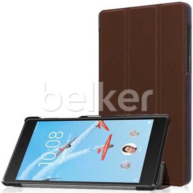 Чехол для Lenovo Tab 4 7.0 TB-7504 Moko кожаный Коричневый смотреть фото | belker.com.ua