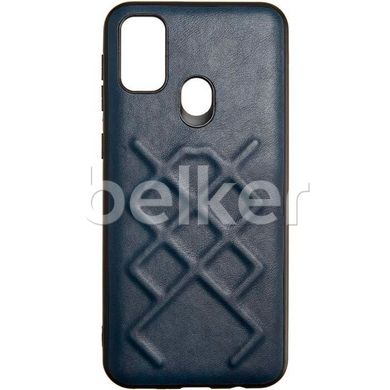 Чехол для Samsung Galaxy M30s (M307) Jesco Leather case Синий смотреть фото | belker.com.ua