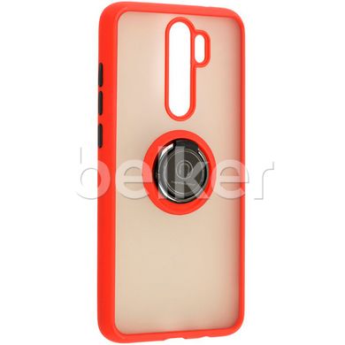 Чехол для Xiaomi Redmi Note 8 Pro LikGus Ring case Красный смотреть фото | belker.com.ua