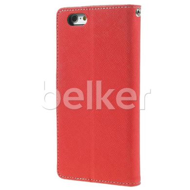 Чехол книжка для iPhone 6s Goospery Красный смотреть фото | belker.com.ua