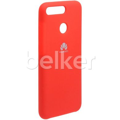 Оригинальный чехол для Huawei Y7 Prime 2018 Silicone Case Красный смотреть фото | belker.com.ua
