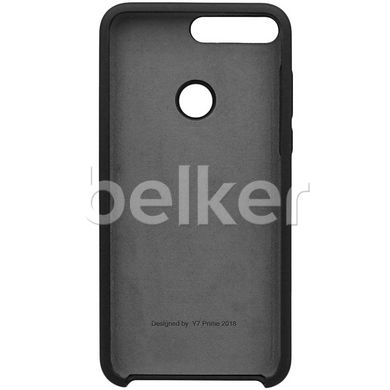 Оригинальный чехол для Huawei Y7 Prime 2018 Silicone Case Черный смотреть фото | belker.com.ua