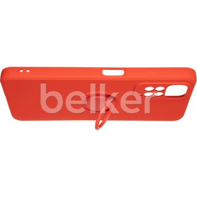 Силиконовый чехол для Xiaomi Redmi Note 11 Gelius Ring Holder Case Красный
