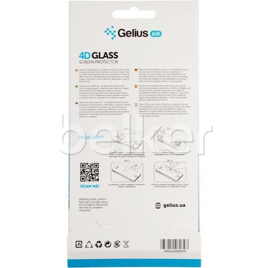 Защитное стекло для Xiaomi Mi 10T Lite Gelius 4D Черное