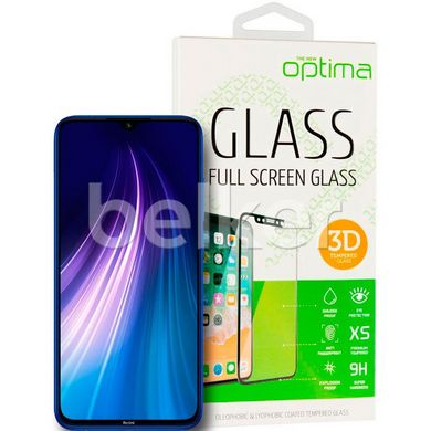 Защитное стекло для Xiaomi Redmi Note 8T Optima 3D Черный смотреть фото | belker.com.ua