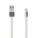Кабель Apple Lightning USB для iPhone iPad Remax Platinum Белый