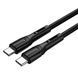 Кабель USB-C на USB-C Wiwu Armor Wi-C005 100W 1 метр Черный в магазине belker.com.ua