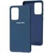 Оригинальный чехол для Samsung Galaxy A52 Soft Case Темно-синий в магазине belker.com.ua
