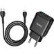 Зарядное устройство Hoco N5 PD20W+QC3.0 (USB + Type-C) с кабелем Lightning Черный в магазине belker.com.ua
