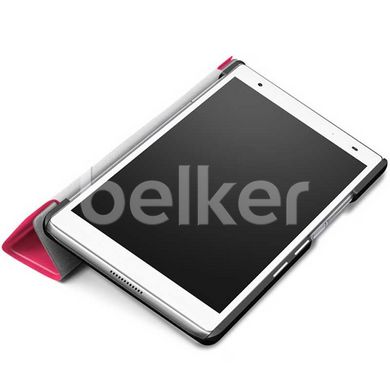 Чехол для Lenovo Tab 4 8 Plus TB-8704 Moko кожаный Малиновый смотреть фото | belker.com.ua