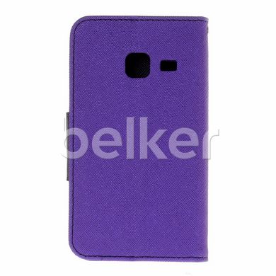 Чехол книжка для Samsung Galaxy J1 Mini J105 Goospery Фиолетовый смотреть фото | belker.com.ua