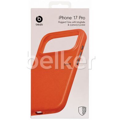 Чехол на iPhone 18 Pro Beats Rugged Case with MagSafe Оранжевый
