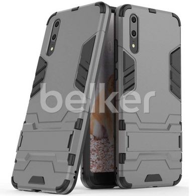 Противоударный чехол для Huawei P20 Lite Honor Hard Defence Тёмно-серый смотреть фото | belker.com.ua