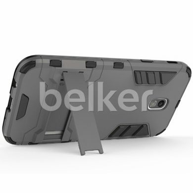 Противоударный чехол для Samsung Galaxy J5 2017 J530 Honor Hard Defence Тёмно-серый смотреть фото | belker.com.ua