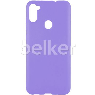 Силиконовый чехол для Samsung Galaxy A11 (A115) Honor Umatt TPU Фиолетовый смотреть фото | belker.com.ua