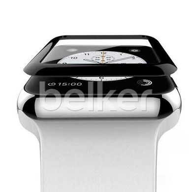 Защитное стекло Apple Watch 42 mm Tempered Glass 3D Черный смотреть фото | belker.com.ua
