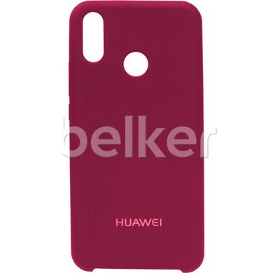 Защитный чехол для Huawei P Smart Plus Original Soft Case Бордовый смотреть фото | belker.com.ua