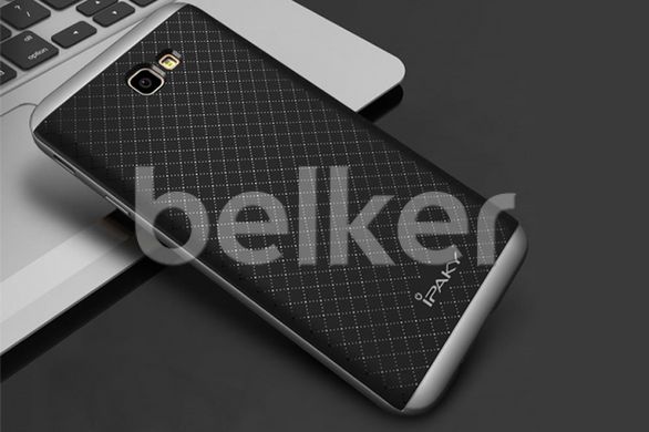 Противоударный чехол для Samsung Galaxy J5 Prime G570 iPaky Carbon TPU Тёмно-серый смотреть фото | belker.com.ua