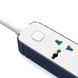 Удлинитель сетевой фильтр с зарядкой для смартфона Wiwu 8in1 GaN Power Strip Wi-S007 2 метра Белый в магазине belker.com.ua