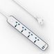 Удлинитель сетевой фильтр с зарядкой для смартфона Wiwu 8in1 GaN Power Strip Wi-S007 2 метра Белый в магазине belker.com.ua