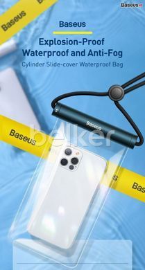 Чехол водонепроницаемый для смартфона Baseus Cylinder Slide-cover Черный