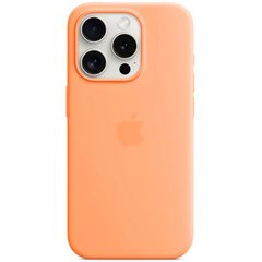 Чехол для для iPhone 15 Pro Silicone case Оранжевый