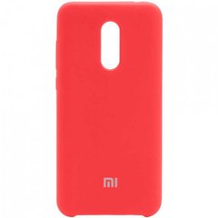Оригинальный чехол для Xiaomi Redmi 5 Plus Silicone Case Красный смотреть фото | belker.com.ua
