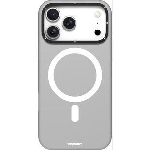 Чехол на iPhone 18 Pro Max Youngkit Cream Series with MagSafe Серый