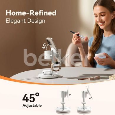 Беспроводная зарядка JoyRoom 4 in1 Wireless Charger JR-W23 Белая