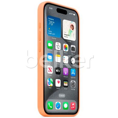 Чехол для для iPhone 15 Pro Silicone case Оранжевый смотреть фото | belker.com.ua