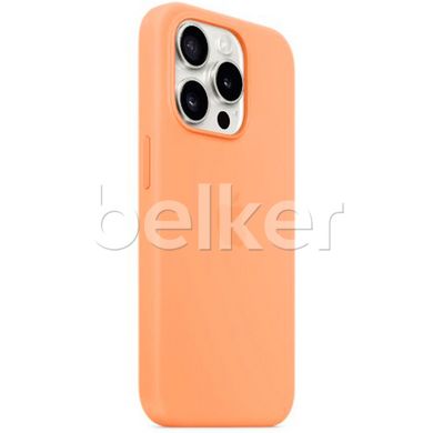 Чехол для для iPhone 15 Pro Silicone case Оранжевый смотреть фото | belker.com.ua