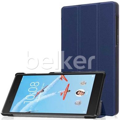 Чехол для Lenovo Tab 4 7.0 Essential TB-7304 Moko кожаный Темно-синий смотреть фото | belker.com.ua