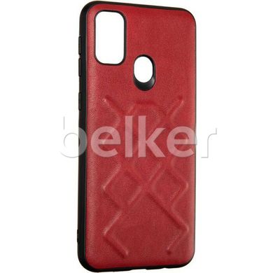 Чехол для Samsung Galaxy M30s (M307) Jesco Leather case Красный смотреть фото | belker.com.ua