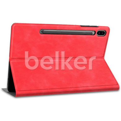 Чехол для Samsung Galaxy Tab S6 10.5 T865 Fashion book Красный смотреть фото | belker.com.ua
