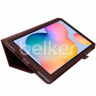 Чехол для Samsung Galaxy Tab S6 Lite 10.4 P610 ТТХ Кожаный Коричневый смотреть фото | belker.com.ua