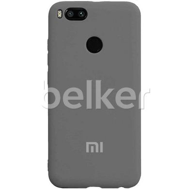 Чехол для Xiaomi Mi A1 Silicone Case оригинальный Тёмно-серый смотреть фото | belker.com.ua