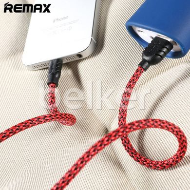 Кабель Apple Lightning USB для iPhone iPad Remax Кевлар Красный