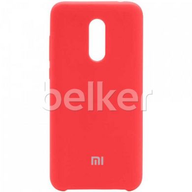 Оригинальный чехол для Xiaomi Redmi 5 Plus Silicone Case Красный смотреть фото | belker.com.ua