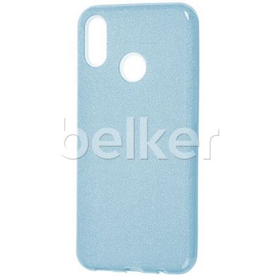 Силиконовый чехол для Huawei P Smart Plus Remax Glitter Silicon Голубой смотреть фото | belker.com.ua