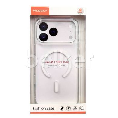 Силиконовый чехол на iPhone 17 Pro Max Mossily Pure with MagSafe Прозрачный