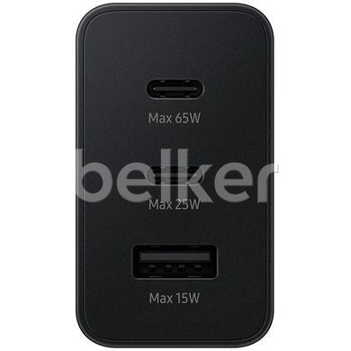Зарядное устройство Samsung Fast Charge 65W Power Adapter Trio (EP-T6530NBE) Черное