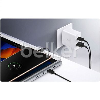 Зарядное устройство Samsung Power Adapter Duo 35W (EP-TA220NWEGRU) с кабелем Type-C Белый