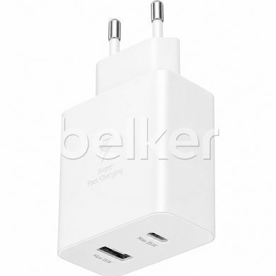 Зарядное устройство Samsung Power Adapter Duo 35W (EP-TA220NWEGRU) с кабелем Type-C Белый