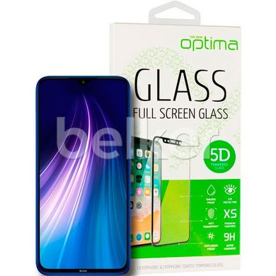 Защитное стекло для Xiaomi Redmi Note 8T Optima 5D Черный смотреть фото | belker.com.ua