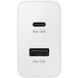 Зарядное устройство Samsung Power Adapter Duo 35W (EP-TA220NBEGRU) с кабелем Type-C Белый в магазине belker.com.ua
