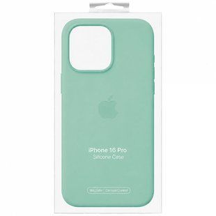 Чехол для iPhone 16 Pro Silicone Case with MagSafe (AAA) Аквамарин