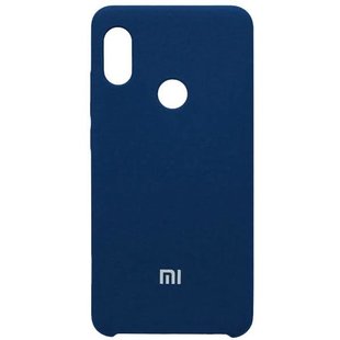 Чехол для Xiaomi Redmi Note 6 Pro Silicone Case оригинальный Темно-синий смотреть фото | belker.com.ua