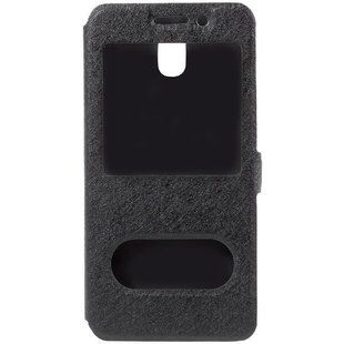 Чехол книжка для Samsung Galaxy J3 2017 (J330) View cover с окном Черный смотреть фото | belker.com.ua