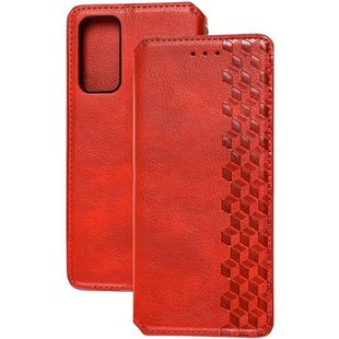 Чехол книжка для Samsung Galaxy S20 FE G780 Getman case Cubic Красный смотреть фото | belker.com.ua