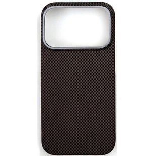 Карбоновый Чехол iPhone 18 Pro Max Kevlar design with MagSafe Коричневый